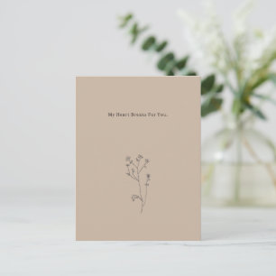 Carte Postale My Heart Breaks For You Quote Mourning Card