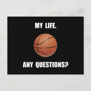 Carte Postale My Life Basketball