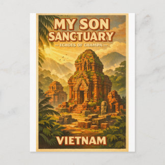 Carte Postale My Son Sanctuary, Vietnam, in a classic