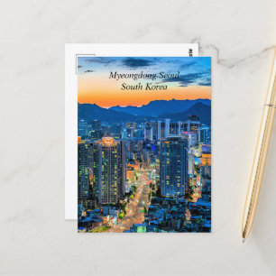 Carte Postale Myeongdong, Séoul, Corée du Sud