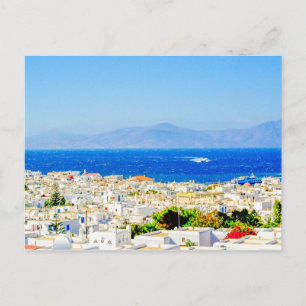 Carte Postale Mykonos en centre-ville.