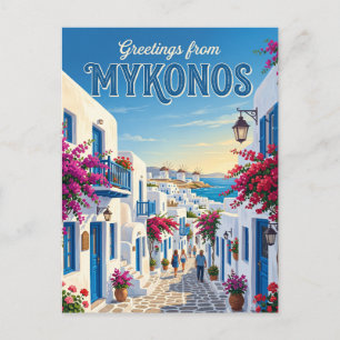 Carte Postale Mykonos Vieille Ville Grèce