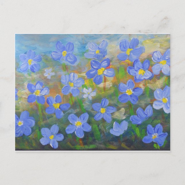 Carte Postale myosotis (Devant)