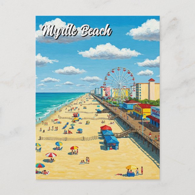 Carte Postale Myrtle Beach Carolina Sud Voyage (Devant)