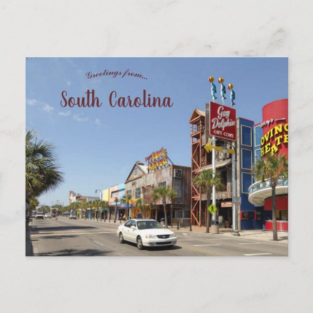 Carte Postale Myrtle Beach Caroline du Sud (Devant)