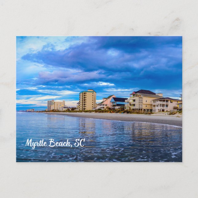 Carte Postale Myrtle Beach, Caroline du Sud Ocean Beach Vue (Devant)