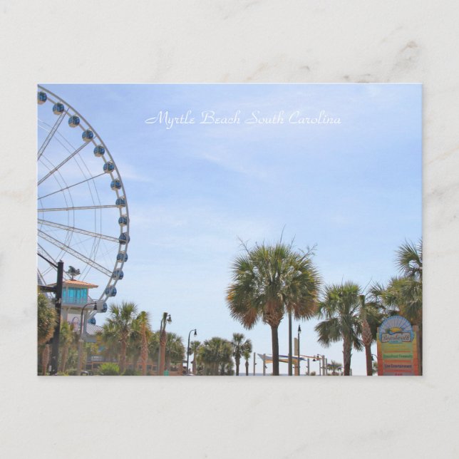 Carte Postale Myrtle Beach Caroline du Sud, Skywheel (Devant)