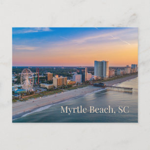 Carte Postale Myrtle Beach, Caroline du Sud Vue sur la plage