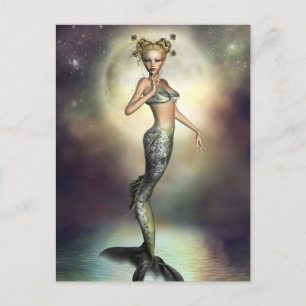 Carte Postale Mystic Moon Mermaid