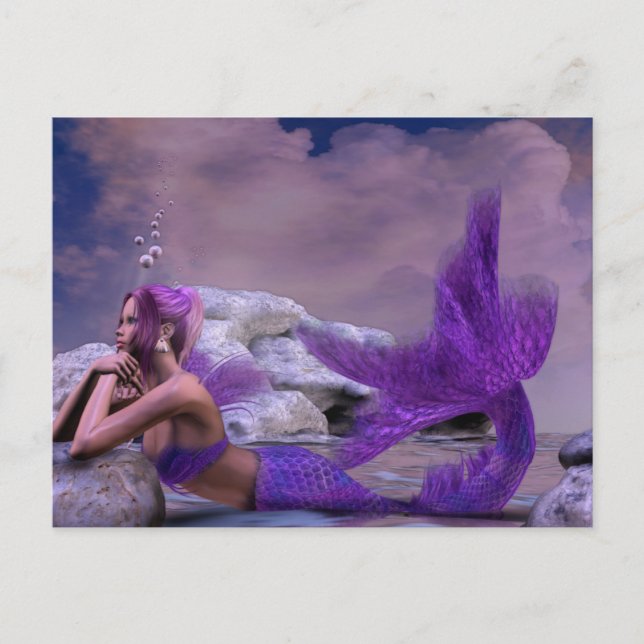 Carte Postale Mystic Siren Imaginaire Mermaid Art (Devant)