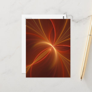 Carte Postale Mystique Abstrait Fractal Art Moderne Couleurs cha