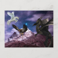 Mythologie Dragon Griffin Unicorne Pegasus
