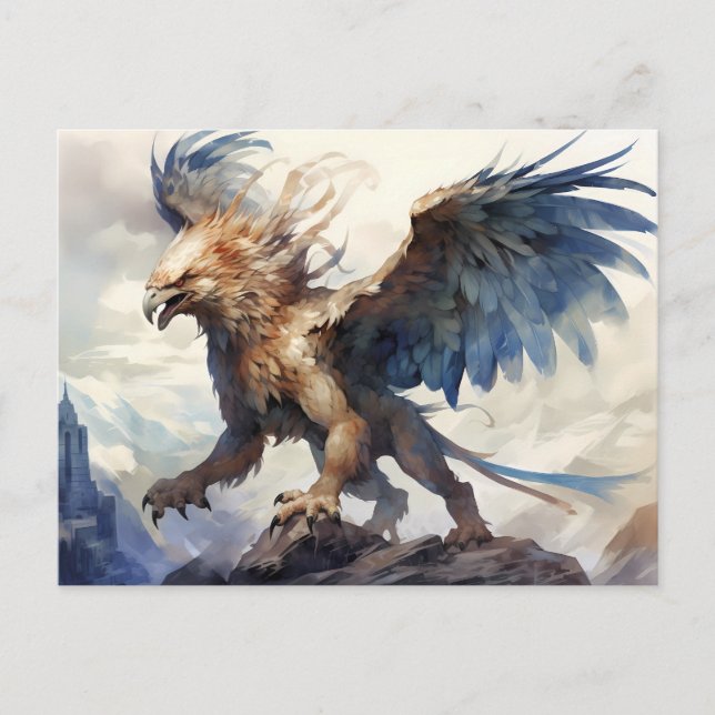 Carte Postale Mythologie Griffin Griffin (Devant)