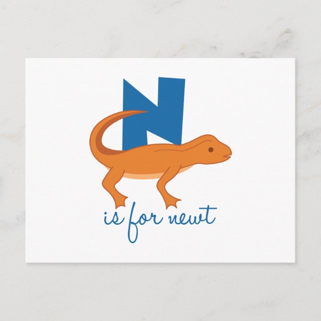 Carte Postale N est pour Newt (Devant)