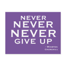 N'abandonnez jamais la motivation de Winston Churc