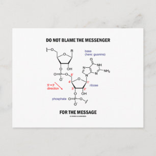 Carte Postale N'Accusez Pas Le Messager Pour Le Message