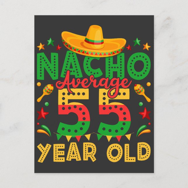 Carte Postale Nacho Moyenne 55 ans Cinco de Mayo (Devant)