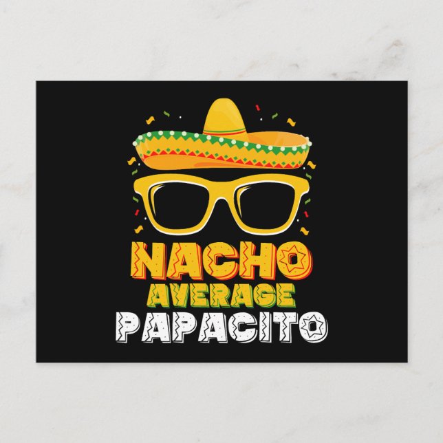 Carte Postale Nacho Moyenne Papacito Papa Famille Cinco De Mayo (Devant)