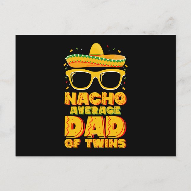 Carte Postale Nacho papa moyen de jumeaux Cinco de Mayo Mexicain (Devant)
