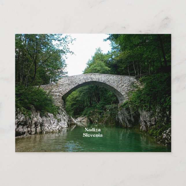 Carte Postale Nadiza Slovénie, Nadiza (Devant)