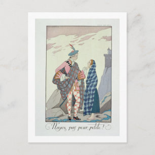 Carte Postale N'aie pas peur, petit ! 1922 (impression pochoir)