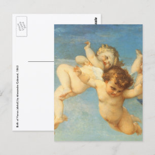 Carte Postale Naissance de Vénus, détails des anges par Alexandr