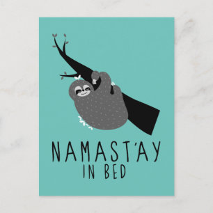 Carte Postale namast'ay en paresse de lit