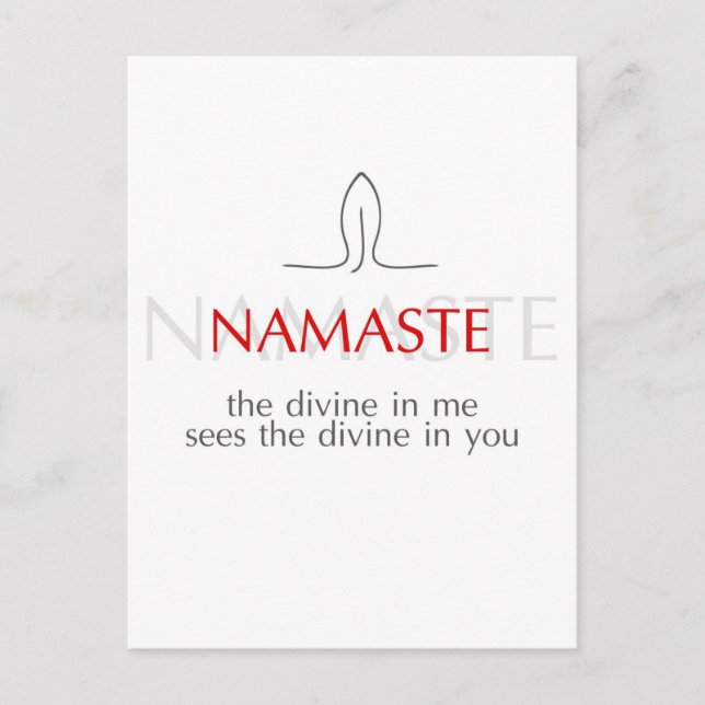 Carte Postale Namaste (Devant)