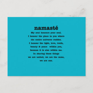 Carte Postale Namaste, collection