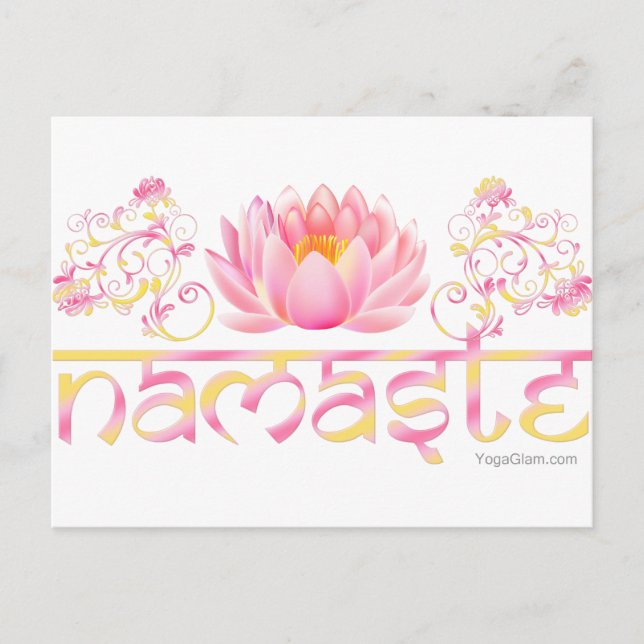 Carte Postale Namaste lotus new (Devant)