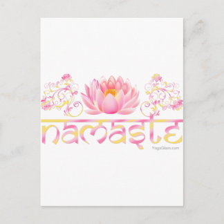 Carte Postale Namaste lotus new
