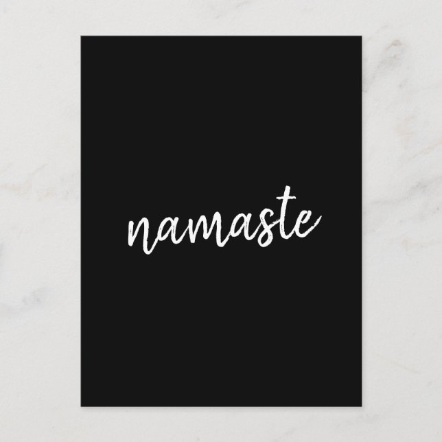 Carte Postale Namaste | Méditation Spirituelle Moderne de Yoga N (Devant)