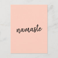 Namaste | Peachy Pink Modern Yoga