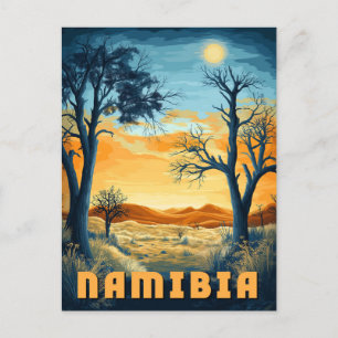 Carte Postale Namibie - Retro African Safari