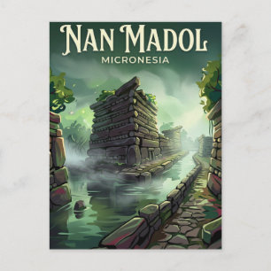 Carte Postale Nan Madol Micronésie