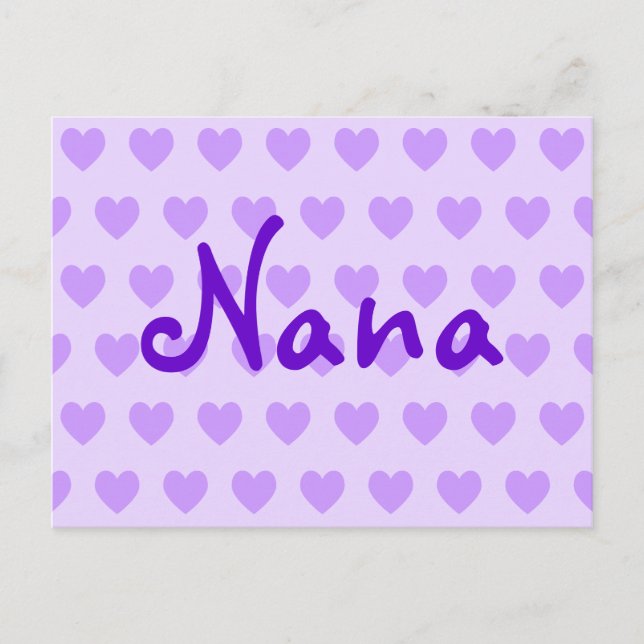 Carte Postale Nana en violet (Devant)