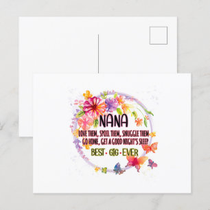 Carte Postale Nana les aime, les gâte, les câline