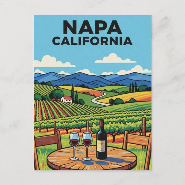 Carte Postale Napa Valley California (Devant)