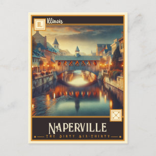 Carte Postale Naperville, Illinois   VINTAGE
