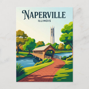 Carte Postale Naperville Riverwalk États-Unis