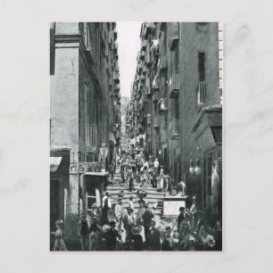 Carte Postale Naples, 1908, Gradoni di Chiala