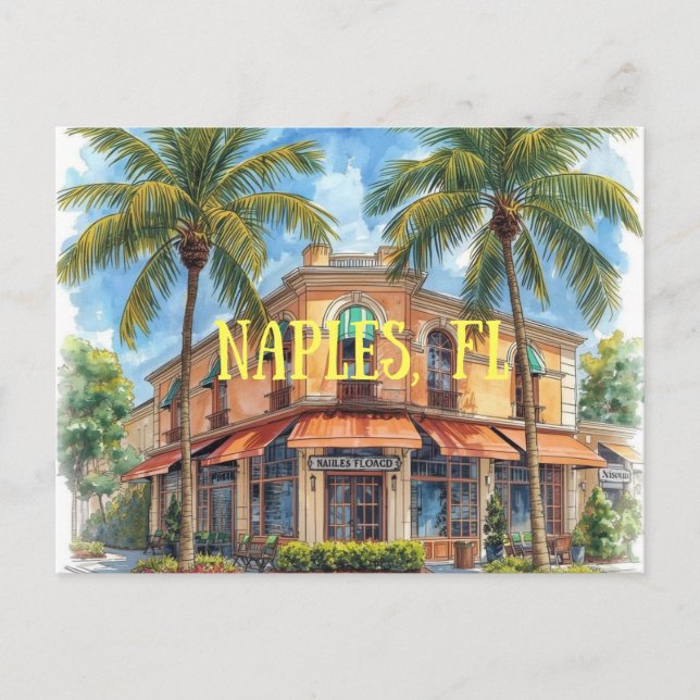 Carte Postale Naples floride rêve (Devant)