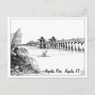 Carte Postale Naples Pier, Naples Fl