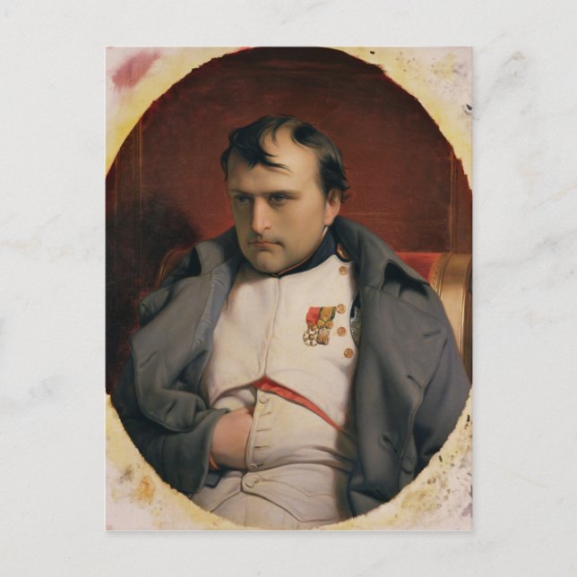 Carte Postale Napoléon à Fontainebleau, 1846 (Devant)