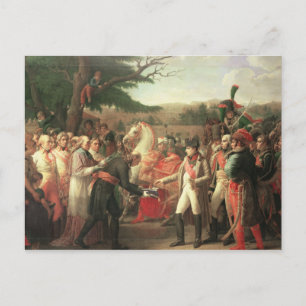 Carte Postale Napoléon Bonaparte reçoit les clés