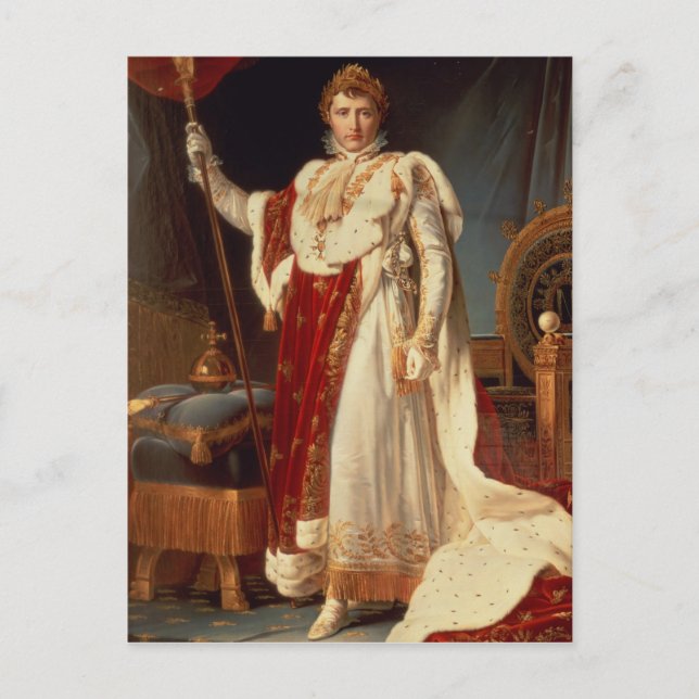Carte Postale Napoléon dans Coronation Robes, vers 1804 (Devant)