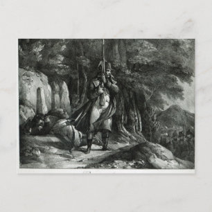 Carte Postale Napoléon en service de sentinelle