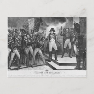 Carte Postale Napoléon I arrive aux Tuileries