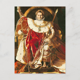 Carte Postale Napoleon I  on the Imperial Throne, 1806