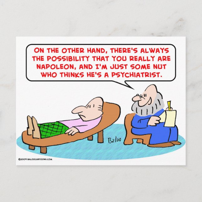 Carte Postale napoleon un psychiatre noix (Devant)